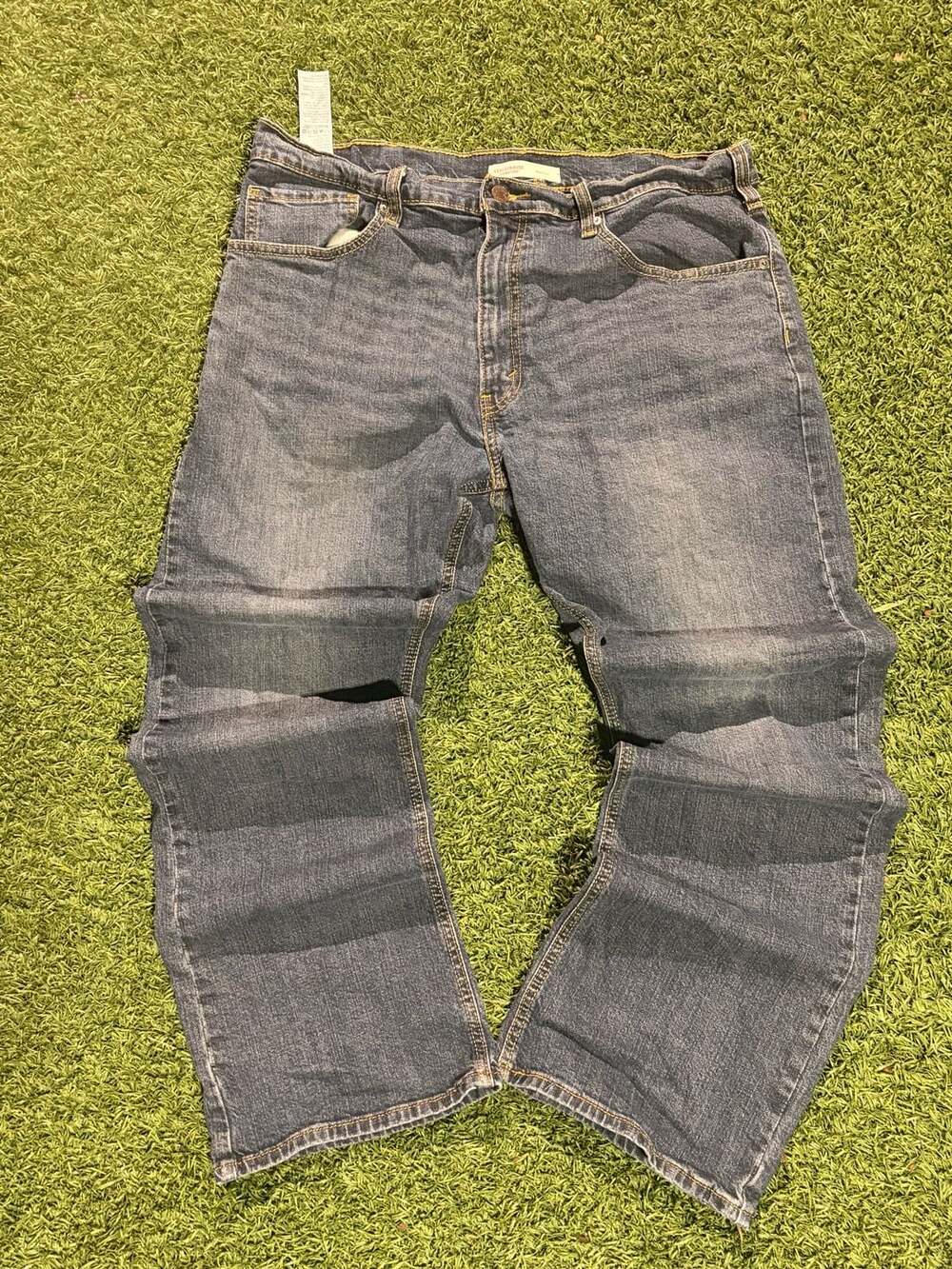 Levi Strauss Signature Bootcut Jeans Size W36 L30 Blue Denim